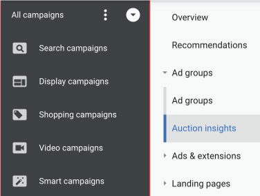 Báo cáo thông tin đấu thầu quảng cáo google ads