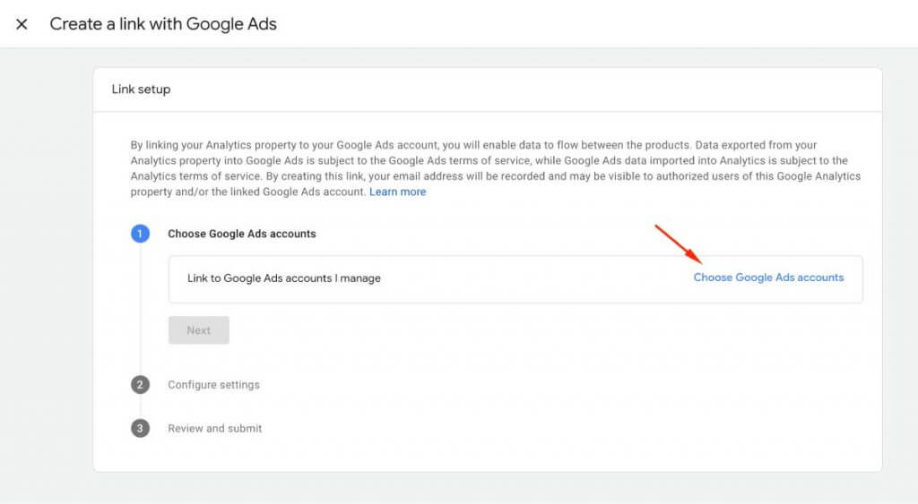 Google Analytics 4: Liên kết Google analytics 4 với Google Ads 2